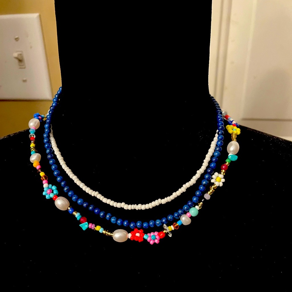 Beaded Necklaces, set of 3